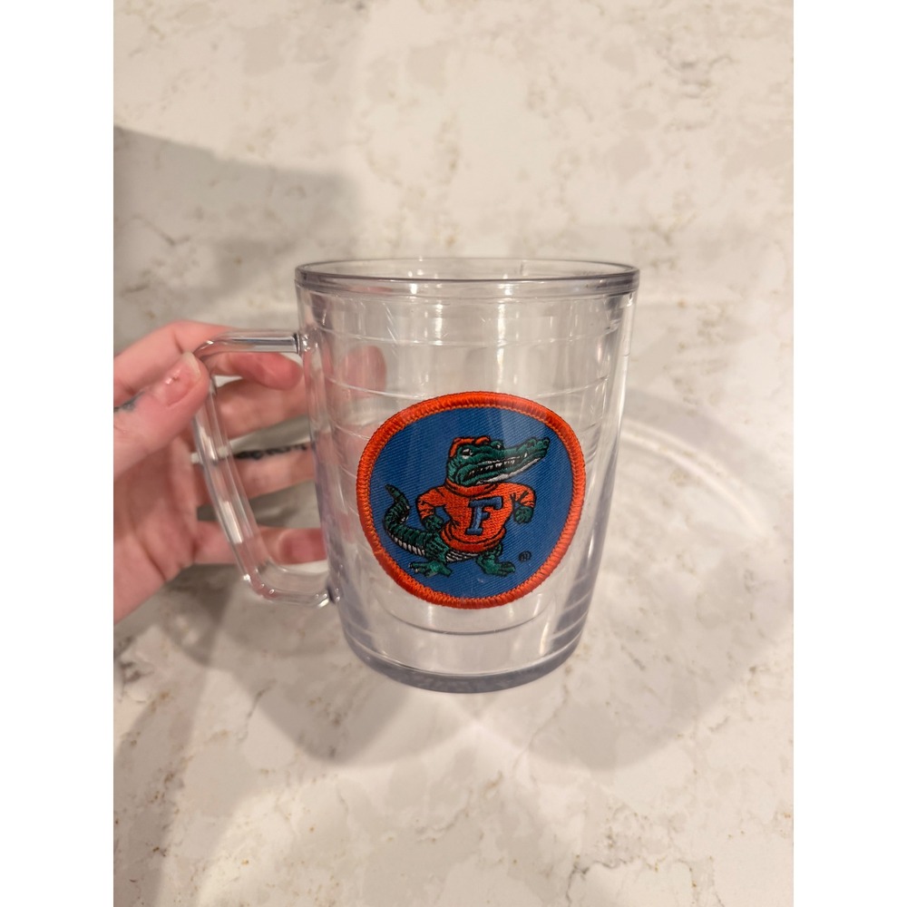 Tervis‎ Tumbler Florida Gators Insulated Mug Clear Blue Orange Mascot 16oz